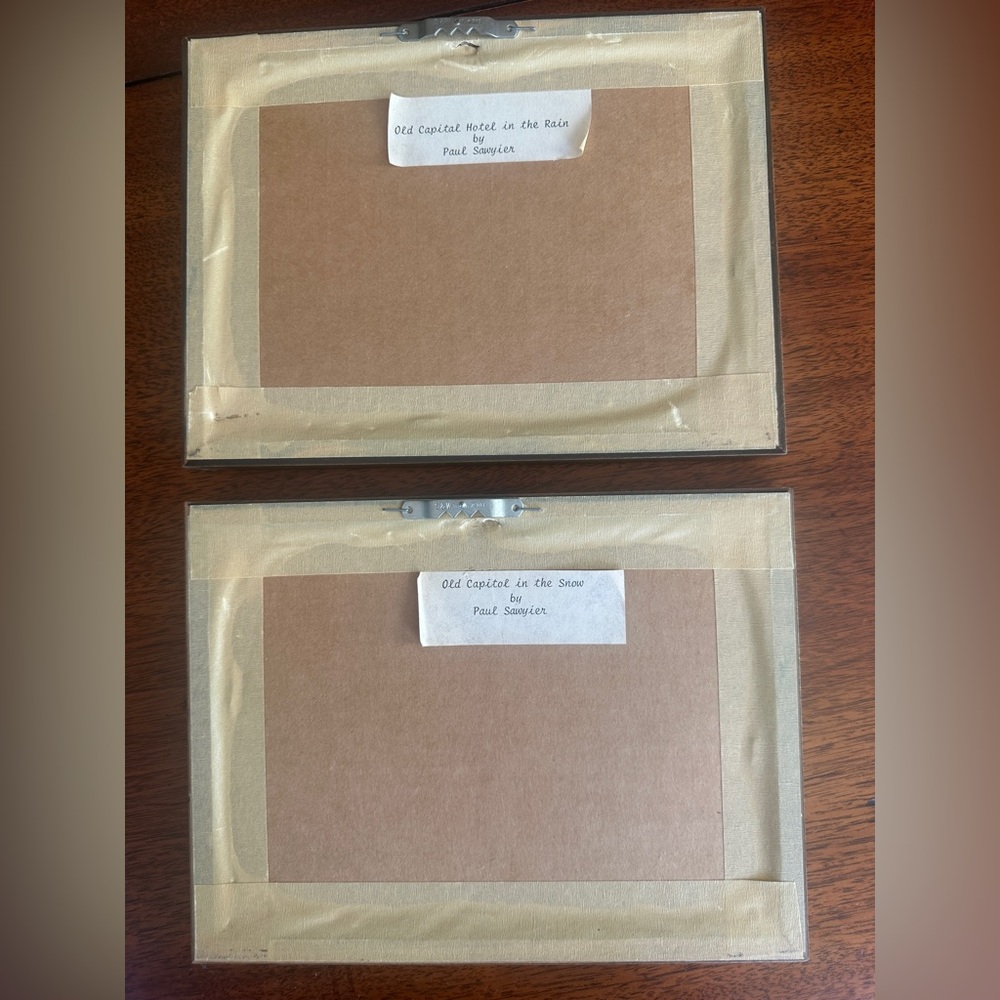 Paul Sawyier Old Capitol Paintings Set of 2 - Picture 2 of 2